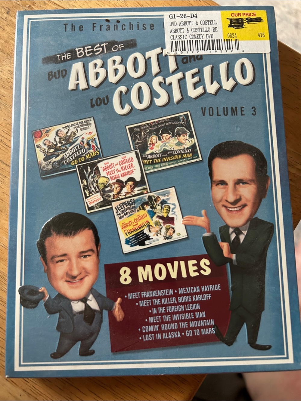 The Best of Abbott and Costello Volume 3 - 8 Movies (Blue Cover)